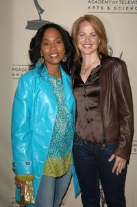 Sonja Sohn and Deirdre Lovejoy at the Academy of Television Arts and Sciences.