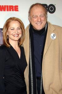 Deirdre Lovejoy and John Doman at the premiere of "The Wire."