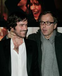 Romain Duris and Fabrice Luchini at the premiere of "Paris."