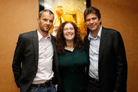 John Battsek, producer Julie Goldman and director/producer Greg Barker at the documentary screening of "Sergio."