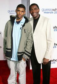 Brian and his father Carl Lumbly at the premiere of "Guess Who."