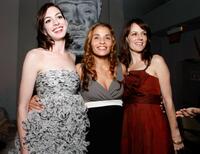 Anne Hathaway, Jenny Lumet and Rosemarie DeWitt at the after party of the premiere of "Rachel Getting Married."