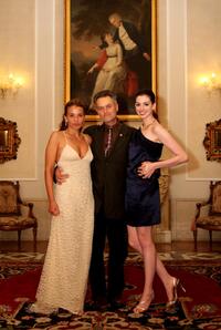 Jenny Lumet, Jonathan Demme and Anne Hathaway at the after party of the premiere of "Rachel Getting Married" during the 65th Venice Film Festival.