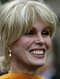 Joanna Lumley at the St Andrews University where she received a honorary degree.