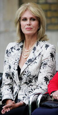 Joanna Lumley at the World War II veterans to commemorate the 60th anniversary of VJ Day.
