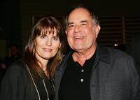 Laurence Luckinbill and his wife Lucie Arnez at the premiere after party of "V For Vendetta".
