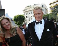 Anette Qviberg and Dolph Lundgren at the premiere of "Ocean's 13" during the 60th edition of the Cannes Film Festival.