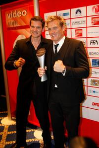 Gstz Otto and Dolph Lundgren at the video night 2008.