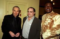 Billy Bob Thornton, Producer Bob Weinstein and Bernie Mac at the premiere of "Bad Santa."