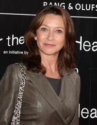 Cherie Lunghi at the Bryan Adams "Hear The World Ambassadors" exhibition.