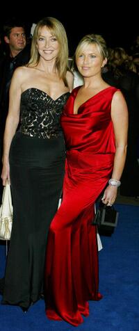 Cherie Lunghi and Tina Hobley at the 10th Anniversary National Television Awards.