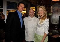 Hayes MacArthur, chef Tom Colicchio and Ali Larter at the FEED Foundation/Hungry In America project benefit hosted by Vanity Fair.