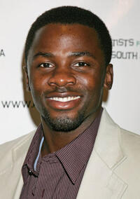 Derek Luke at Archbishop Desmond Tutu's 75 birthday gala fundraiser in Beverly Hills.