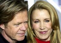 William H. Macy and his wife Felicity Huffman at the red carpet for the premiere of "Wild Hogs".