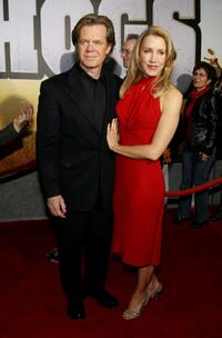 William H. Macy and his wife Felicity Huffman at the red carpet for the premiere of "Wild Hogs".