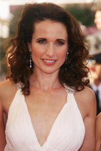 Andie MacDowell at the premiere of "Chacun Son Cinema" at the Palais des Festivals during the 60th International Cannes Film Festival.