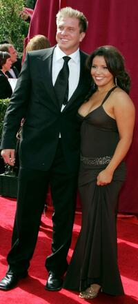 Kenny Johnson and Justina Machado at the 57th Annual Emmy Awards.