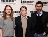 Anna Madeley, Matthew Broderick and Jonathan Cake at the photocall of "Waiting For Godot" and "The Philanthropist."