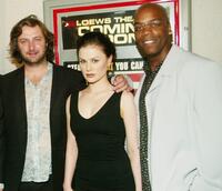 Director Gregor Jordan, Anna Paquin and Shiek Mahmud-Bey at the New York premiere of "Buffalo Soldiers."