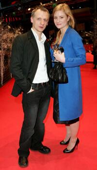 Ivan Barnev and Julia Jentsch at the Golden Bear Award Ceremony during the 57th Berlin International Film Festival.