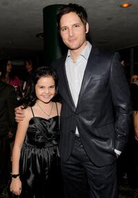 Bailee Madison and Peter Facinelli at the Lionsgate Golden Globe Party.