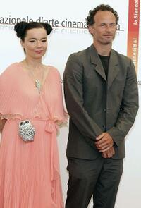 Bjork and Matthew Barney at the photocall of "Drawing Restraint 9" during the 62nd Venice Film Festival.