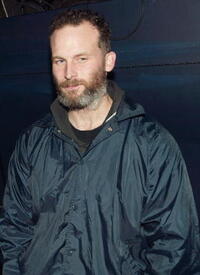 Matthew Barney at the opening night party of "The Cremaster Cycle".