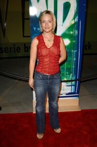 Allison Mack at the WB Network's 2002 Summer Party.