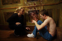 Virginia Madsen as Sara and Kyle Gallner as Matt in "The Haunting in Connecticut."