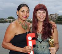 Deborah Mailman and Melanie Coombs at the 2006 Lexus IF Awards Media Announcement.