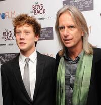 George MacKay and Scott Hicks at the premiere of "The Boys Are Back" during the Times BFI 53rd London Film Festival.