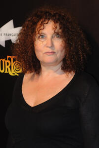 Valerie Mairesse at the "Tim Burton - The Exhibition" launch in France.