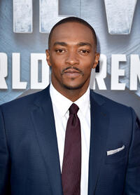 Anthony Mackie at the California premiere of "Captain America: Civil War."