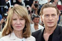 Nicole Garcia and Benoit Magimel at the photocall of "Selon Charlie" during the 59th International Cannes Film Festival.