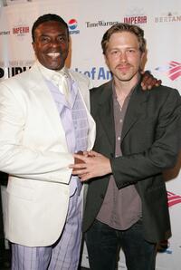 Keith David and Austin Lysy at the after party of the opening of "A Midsummer Night's Dream."