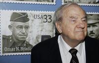 Karl Malden at the dedication of the Barrington Station Post Office.