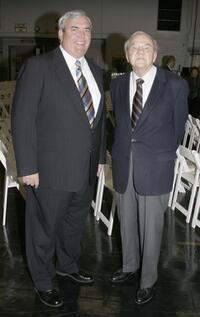 Karl Malden and John E. Potter Postmaster General and CEO of the U.S. Postal Service at the dedication of the Barrington Station Post Office.
