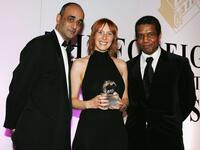 Art Malik, Christine Butler and Hugh Quarshie at the Press Association annual awards.