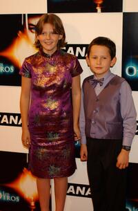 Alakina Mann and James Bentley at the Spanish premiere of "The Others."