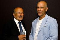 John Malkovich and Volker Schlondorff at the premiere of "Strike" presented by The Museum of the Moving Image.
