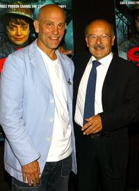 John Malkovich and Volker Schlondorff at the premiere of "Strike" presented by The Museum of the Moving Image.
