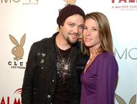 Bam Margera and Jennifer Rivell at the Playboy Club in Las Vegas.