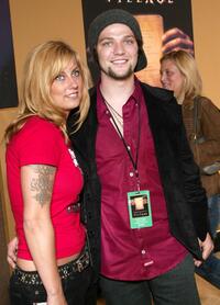 Bam Margera and Guest at the New York premiere of "The Village."