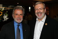 Leonard Maltin and Sid Ganis at the Academy of Motion Picture Arts and Sciences Centennial Salute to composer Miklos Rozsa.