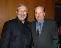 Leonard Maltin and Ronald Fields at the celebration of comedic icon W. C. Fields at the Academy of Motion Picture Arts and Sciences.