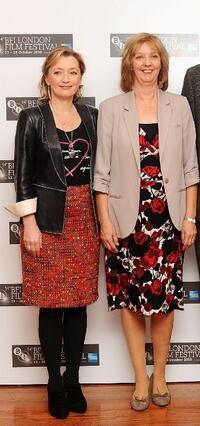 Lesley Manville and Ruth Sheen at the photocall of "Another Year" during the 54th BFI London Film Festival.