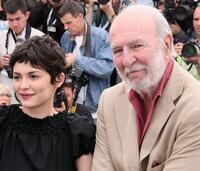 Audrey Tautou and Jean-Pierre Marielle at the photocall of "The Da Vinci Code" during the 59th International Cannes Film.