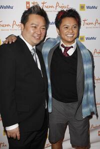 Rex Lee and Alec Mapa at the Trevor Projects 10th annual Cracked Christmas benefit fundraiser.