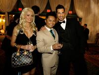 Holly Madison, Alec Mapa and Tim Weaver at the Human Rights Campaign Gala.