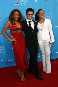 Rachel True, Alec Mapa and Essence Atkins at the 37th Annual NAACP Image Awards.